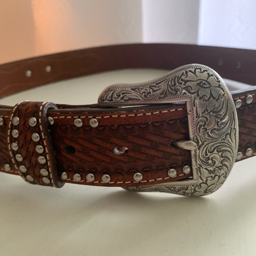 Leather Hair on Hide Belt